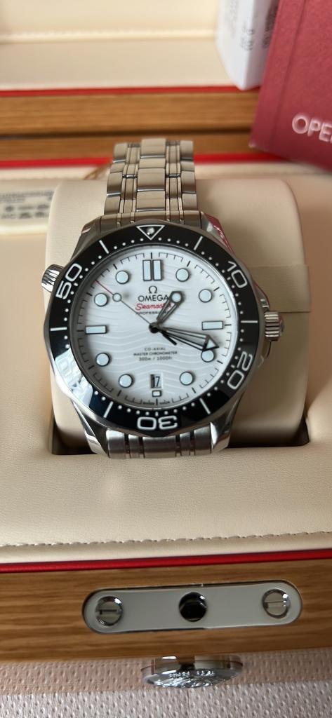 Omega Seamaster 300 white 42mm dial 